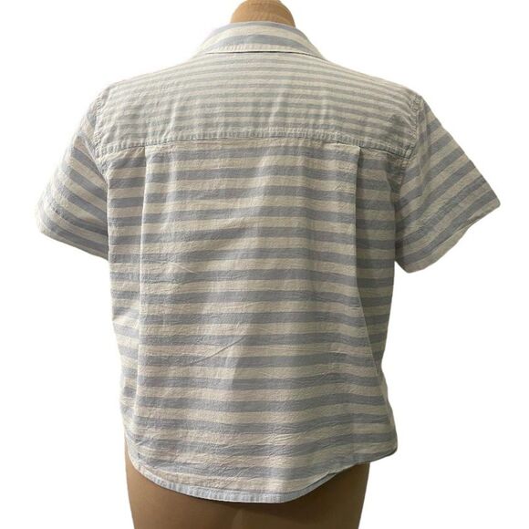 MADEWELL Y-Neck Button up Shirt, Size XL - Picture 6 of 8